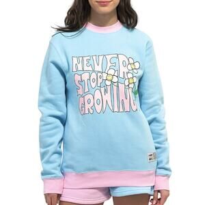 By Samii Ryan X Smiley Never Stop Growing Graphic Crewneck Sweatshirt Medium
